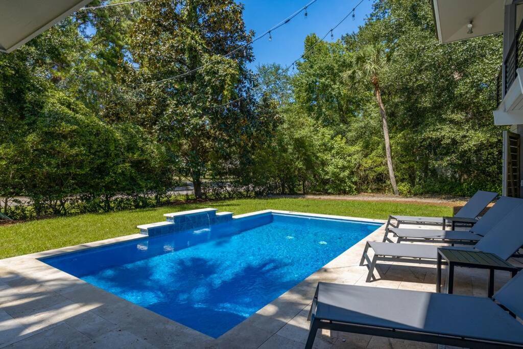 Luxury Beach House - 2Min Walk To Beach - Private Pool - Group & Dog Friendly Hilton Head Island Exteriér fotografie